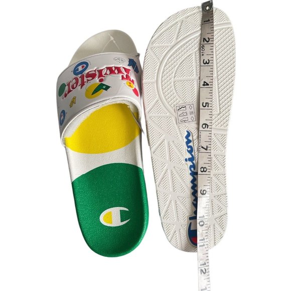 ⚽️Men’s Slides Size 11 Champion IPO Twister White Multi - Picture 12 of 12